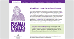 Desktop Screenshot of pinckleyprizes.org